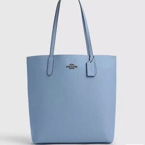 Coach Light Blue Leather Tote